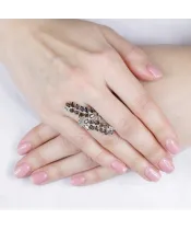 Женские Кольца_Серебро .925_РАУХТОПАЗ__6-Лазурит-Онлайн