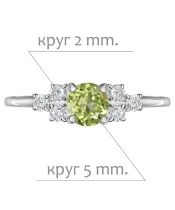 Женские Кольца_Серебро .925_ХРИЗОЛИТ_Нанокристалл_2-Лазурит-Онлайн