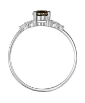 Женские Кольца_Серебро .925_РАУХТОПАЗ_Нанокристалл_3-Лазурит-Онлайн