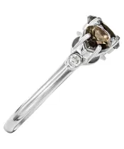 Женские Кольца_Серебро .925_РАУХТОПАЗ_Нанокристалл_4-Лазурит-Онлайн