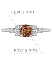 Женские Кольца_Серебро .925_ЦИТРИН_Нанокристалл_2-Лазурит-Онлайн