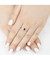 Женские Кольца_Серебро .925_ЦИТРИН_Нанокристалл_4-Лазурит-Онлайн