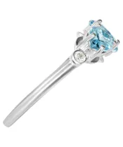 Женские Кольца_Серебро .925_ТОПАЗ_Нанокристалл_4-Лазурит-Онлайн