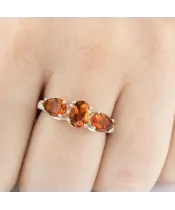 Женские Кольца_Серебро .925_ЦИТРИН_Нанокристалл_5-Лазурит-Онлайн