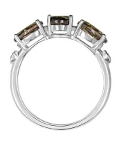 Женские Кольца_Серебро .925_РАУХТОПАЗ_Нанокристалл_3-Лазурит-Онлайн