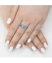Женские Кольца_Серебро .925_ТОПАЗ_Нанокристалл_6-Лазурит-Онлайн