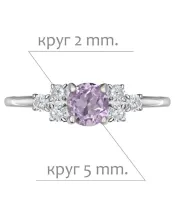 Женские Кольца_Серебро .925_АМЕТИСТ_Нанокристалл_2-Лазурит-Онлайн