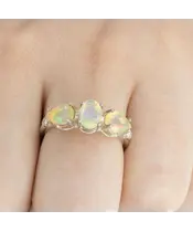 Женские Кольца_Серебро .925_ОПАЛ_Нанокристалл_5-Лазурит-Онлайн