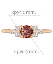 Женские Кольца_Серебро .925_ГРАНАТ_Нанокристалл_2-Лазурит-Онлайн