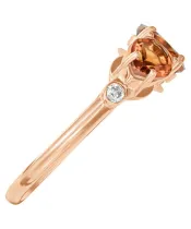 Женские Кольца_Серебро .925_ЦИТРИН_Нанокристалл_4-Лазурит-Онлайн