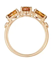 Женские Кольца_Серебро .925_ЦИТРИН_Нанокристалл_3-Лазурит-Онлайн