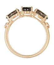 Женские Кольца_Серебро .925_РАУХТОПАЗ_Нанокристалл_3-Лазурит-Онлайн