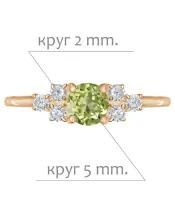 Женские Кольца_Серебро .925_ХРИЗОЛИТ_Нанокристалл_2-Лазурит-Онлайн