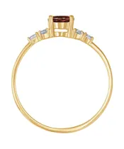 Женские Кольца_Серебро .925_ГРАНАТ_Нанокристалл_3-Лазурит-Онлайн