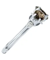 Женские Кольца_Серебро .925_РАУХТОПАЗ_Нанокристалл_4-Лазурит-Онлайн