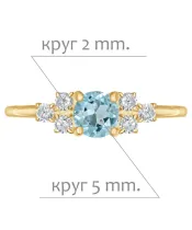 Женские Кольца_Серебро .925_ТОПАЗ_Нанокристалл_2-Лазурит-Онлайн