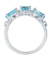 Женские Кольца_Серебро .925_ТОПАЗ_Нанокристалл_3-Лазурит-Онлайн