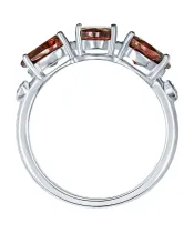 Женские Кольца_Серебро .925_ГРАНАТ_Нанокристалл_3-Лазурит-Онлайн