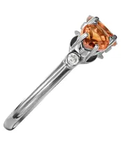 Женские Кольца_Серебро .925_ЦИТРИН_Нанокристалл_4-Лазурит-Онлайн