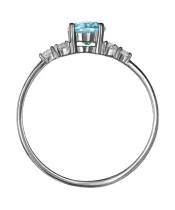 Женские Кольца_Серебро .925_ТОПАЗ_Нанокристалл_3-Лазурит-Онлайн