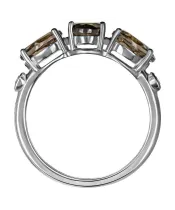 Женские Кольца_Серебро .925_РАУХТОПАЗ_Нанокристалл_3-Лазурит-Онлайн