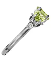 Женские Кольца_Серебро .925_ХРИЗОЛИТ_Нанокристалл_4-Лазурит-Онлайн