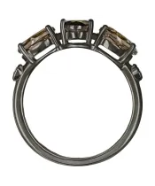 Женские Кольца_Серебро .925_РАУХТОПАЗ_Нанокристалл_3-Лазурит-Онлайн