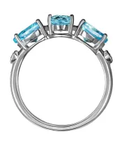 Женские Кольца_Серебро .925_ТОПАЗ_Нанокристалл_3-Лазурит-Онлайн