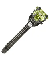 Женские Кольца_Серебро .925_ХРИЗОЛИТ_Нанокристалл_4-Лазурит-Онлайн