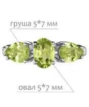 Женские Кольца_Серебро .925_ХРИЗОЛИТ_Нанокристалл_2-Лазурит-Онлайн