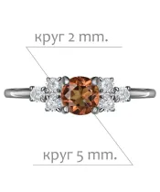 Женские Кольца_Серебро .925_ЦИТРИН_Нанокристалл_2-Лазурит-Онлайн