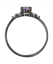 Женские Кольца_Серебро .925_АМЕТИСТ_Нанокристалл_3-Лазурит-Онлайн