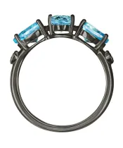 Женские Кольца_Серебро .925_ТОПАЗ_Нанокристалл_3-Лазурит-Онлайн