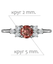 Женские Кольца_Серебро .925_ГРАНАТ_Нанокристалл_2-Лазурит-Онлайн