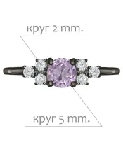 Женские Кольца_Серебро .925_АМЕТИСТ_Нанокристалл_2-Лазурит-Онлайн