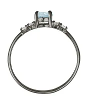 Женские Кольца_Серебро .925_ТОПАЗ_Нанокристалл_4-Лазурит-Онлайн