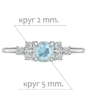 Женские Кольца_Серебро .925_ТОПАЗ_Нанокристалл_2-Лазурит-Онлайн