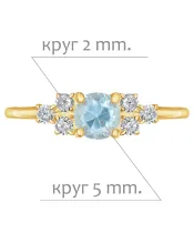 Женские Кольца_Серебро .925_ТОПАЗ_Нанокристалл_2-Лазурит-Онлайн