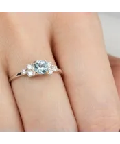 Женские Кольца_Серебро .925_ТОПАЗ_Нанокристалл_6-Лазурит-Онлайн