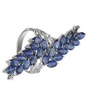 Женские Кольца_Серебро .925_САПФИР__5-Лазурит-Онлайн