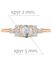 Женские Кольца_Серебро .925_ЛУННЫЙ КАМЕНЬ_Нанокристалл_2-Лазурит-Онлайн