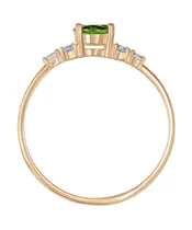 Женские Кольца_Серебро .925_ХРОМДИОПСИД_Нанокристалл_3-Лазурит-Онлайн