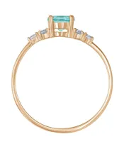 Женские Кольца_Серебро .925_АПАТИТ_Нанокристалл_4-Лазурит-Онлайн