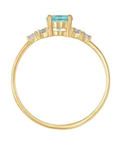 Женские Кольца_Серебро .925_АПАТИТ_Нанокристалл_4-Лазурит-Онлайн