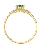 Женские Кольца_Серебро .925_ХРОМДИОПСИД_Нанокристалл_3-Лазурит-Онлайн