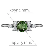 Женские Кольца_Серебро .925_ХРОМДИОПСИД_Нанокристалл_2-Лазурит-Онлайн