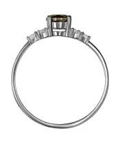 Женские Кольца_Серебро .925_РАУХТОПАЗ_Нанокристалл_3-Лазурит-Онлайн