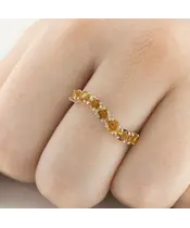 Женские Кольца_Серебро .925_ЦИТРИН__5-Лазурит-Онлайн