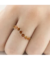 Женские Кольца_Серебро .925_ЦИТРИН__5-Лазурит-Онлайн