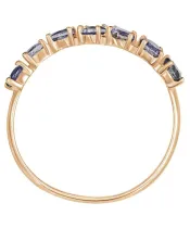 Женские Кольца_Серебро .925_ИОЛИТ__3-Лазурит-Онлайн